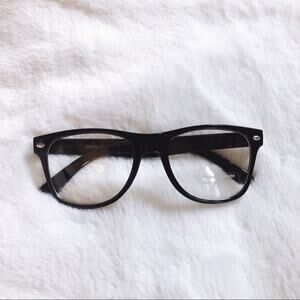 Mika Black Unisex Kids Clear Lens Sunglasses